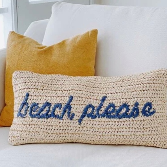 Pottery Barn Accents Pottery Barn Beach Please Pillow Cover Poshmark